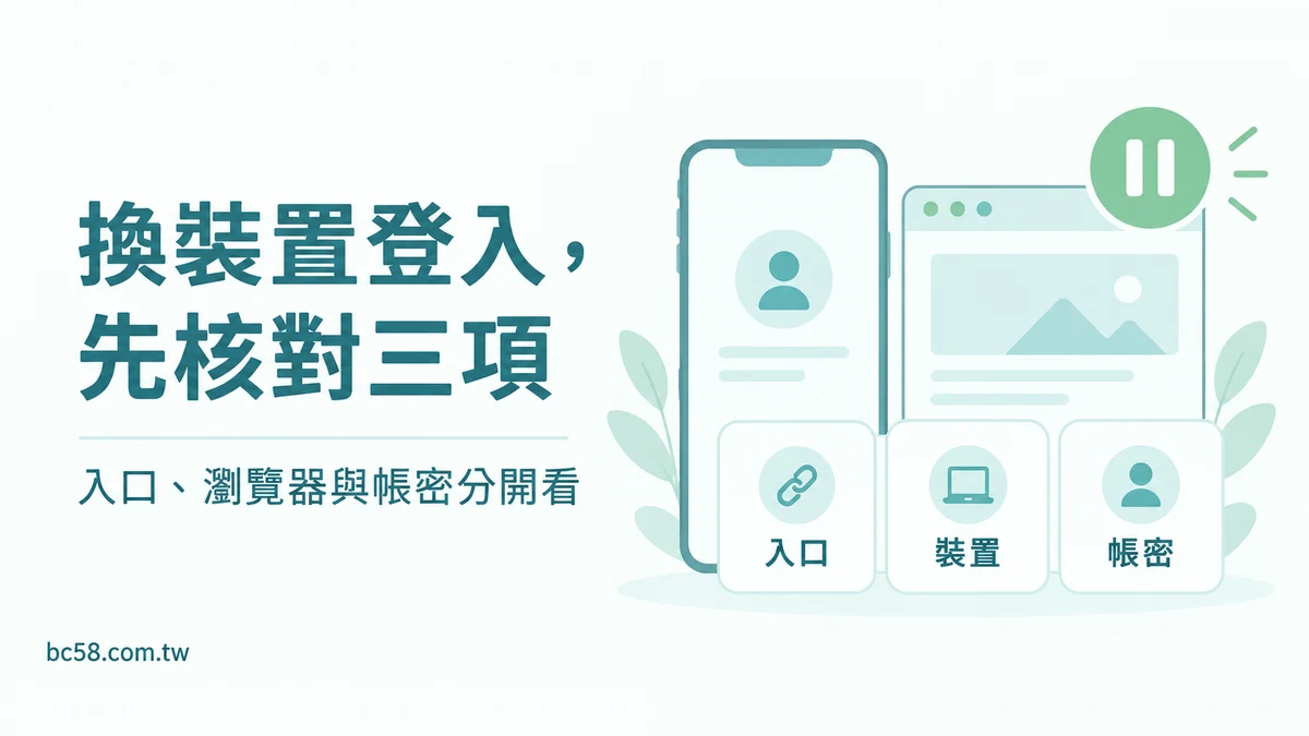 博粹娛樂換手機或瀏覽器後怎麼登入?先確認入口、裝置與帳密狀態