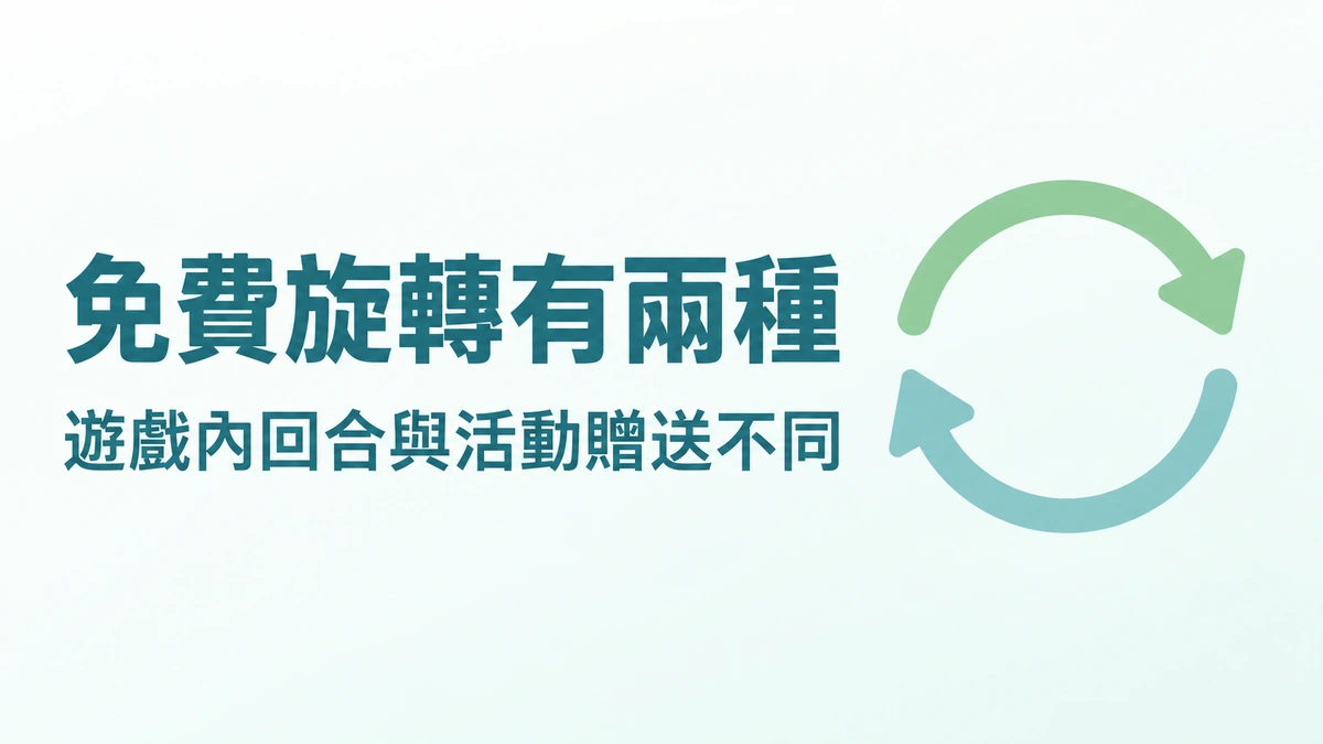 免費旋轉是什麼？遊戲內回合與活動贈送差別