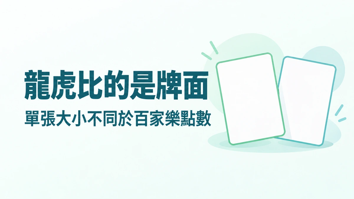 龍虎比的是點數還是花色？兩張牌的結果怎麼看